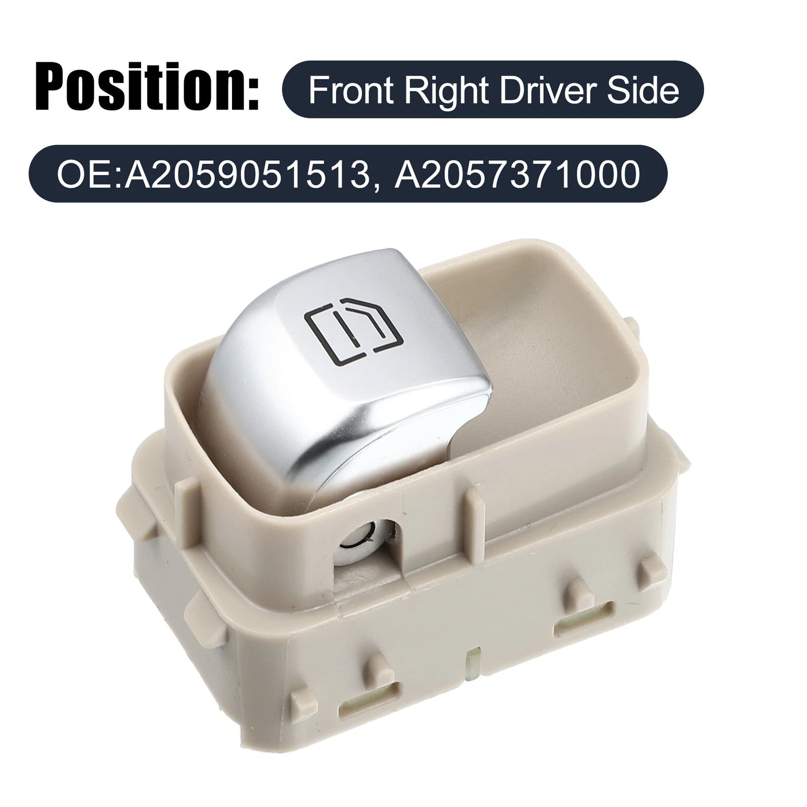 Front Right Power Window Switch for Mercedes C300 GLC300 W205 (2016–2021)