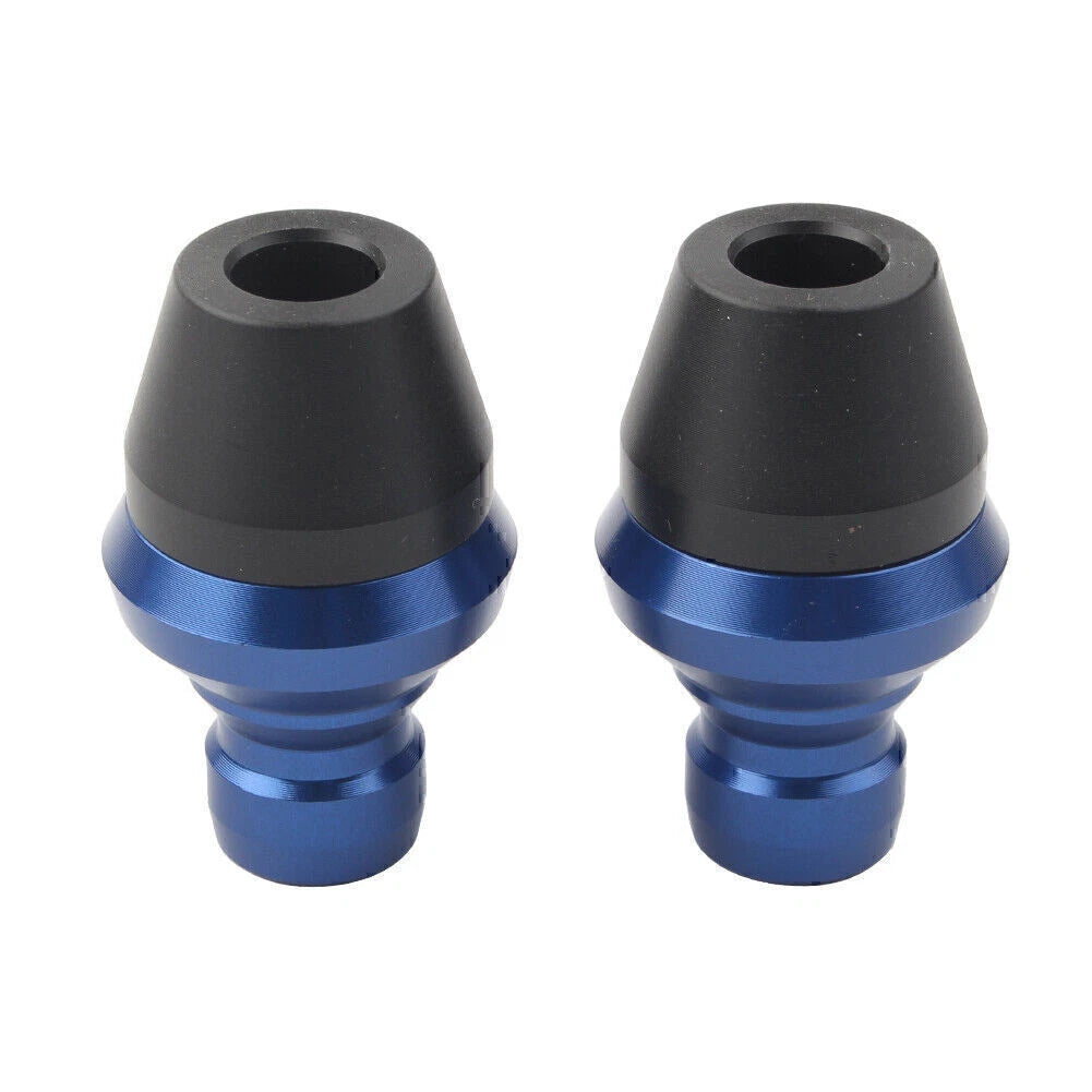 2X Blue Valve Stem Dust Covers for Ducati Scrambler 400 800 1000 (2015–2023)