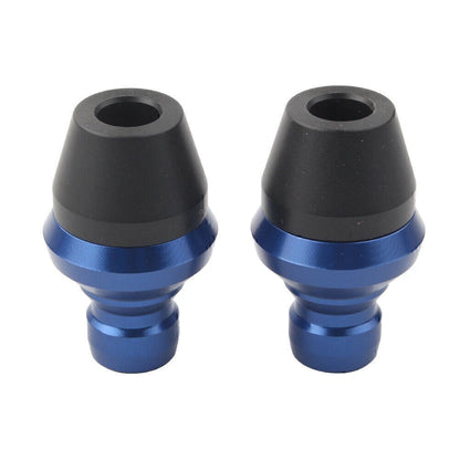 2X Blue Valve Stem Dust Covers for Ducati Scrambler 400 800 1000 (2015–2023)