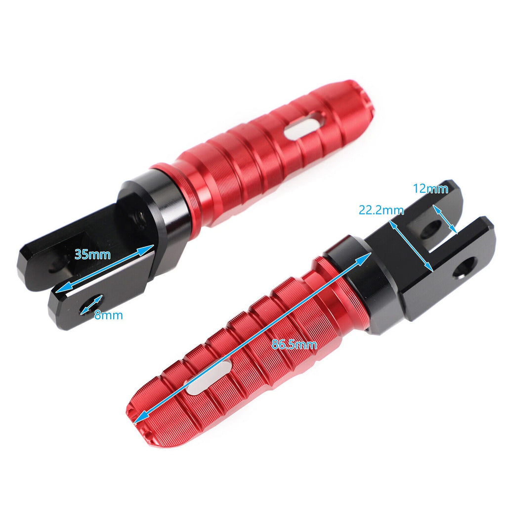 Front Footrests Foot Pegs for Street Triple 765/Daytona 675 (2017–2023)