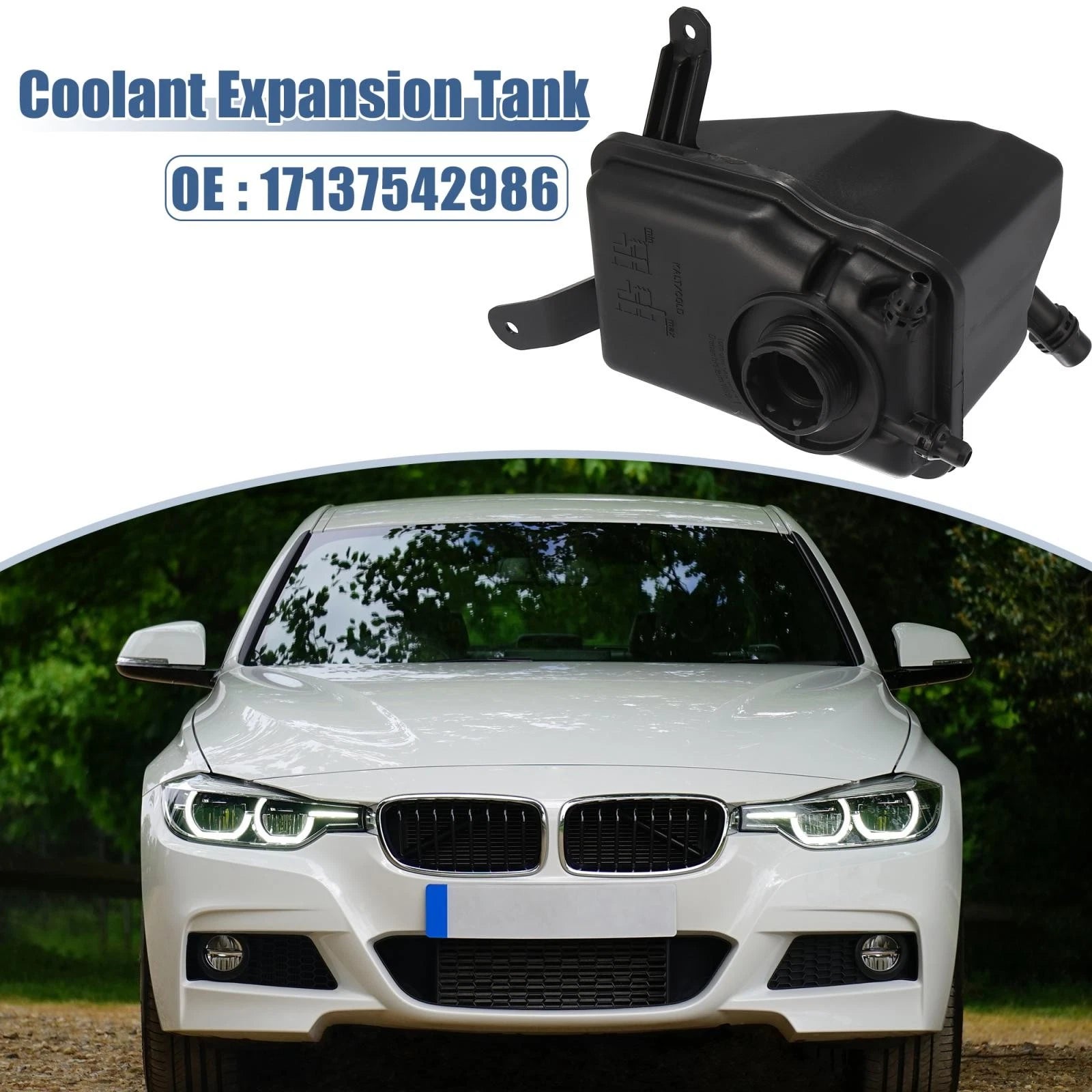 Coolant Reservoir Tank with Sensor for BMW 5 Series 6 Series (2011–2018)