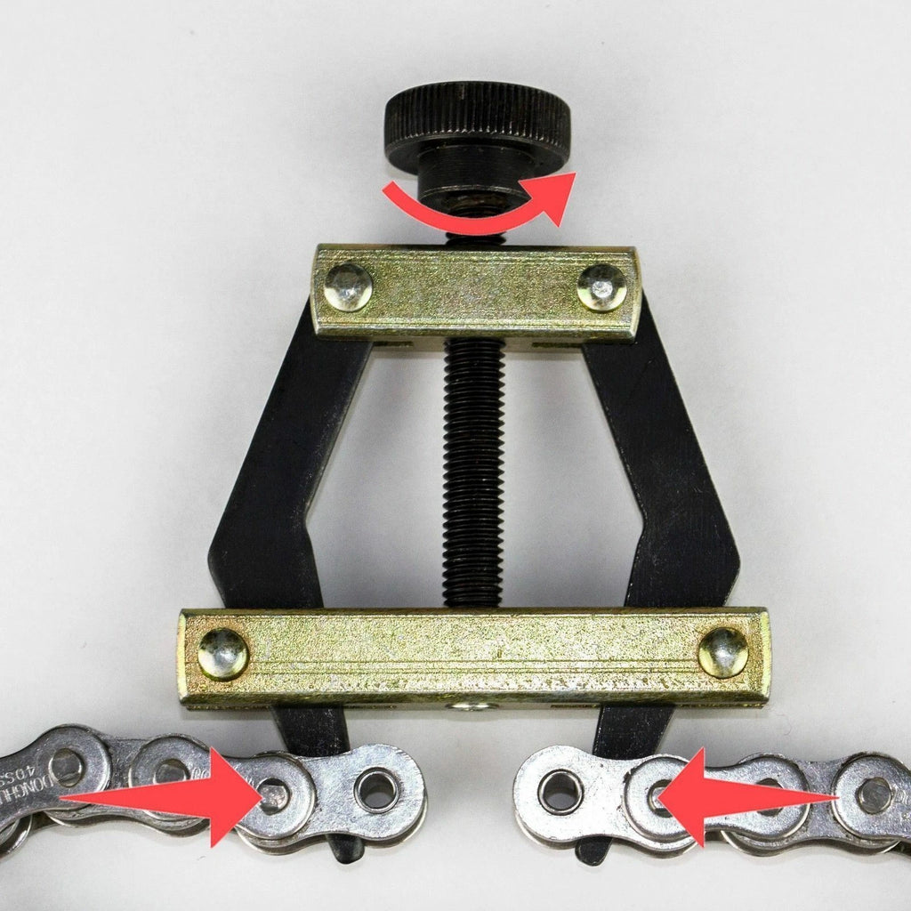Roller Chain Connecting Puller Holder for Various Chains (#25-#60, 420, 415, 415H)