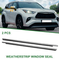 2pcs Front Left Right Window Weatherstrip Seal for Toyota Black (2005–2015)
