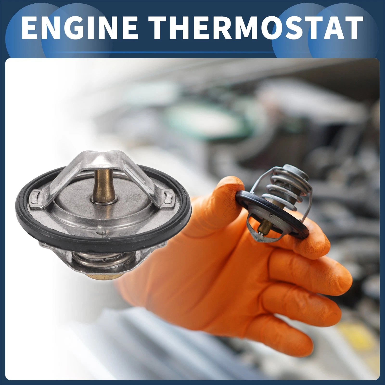 Engine Coolant Thermostat for Mitsubishi Eclipse (1990–1999) No.MD972905