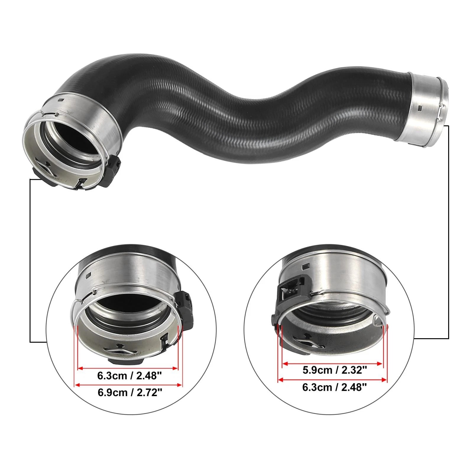 Right Turbo Intercooler Pipe Hose Replacement for Mercedes-Benz CLA250 (2014–2018)