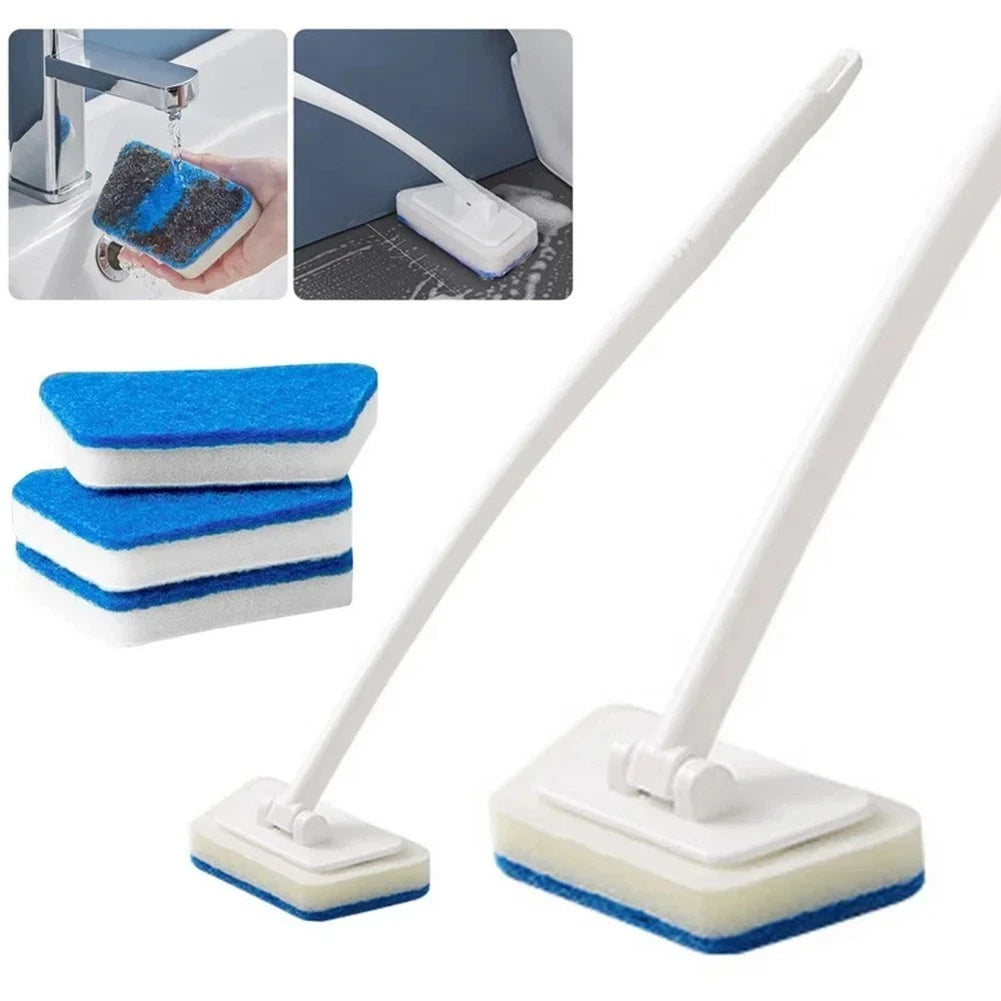 Ladder Shape Bathroom Sponge Brush for Efficient Bathtub Cleaning