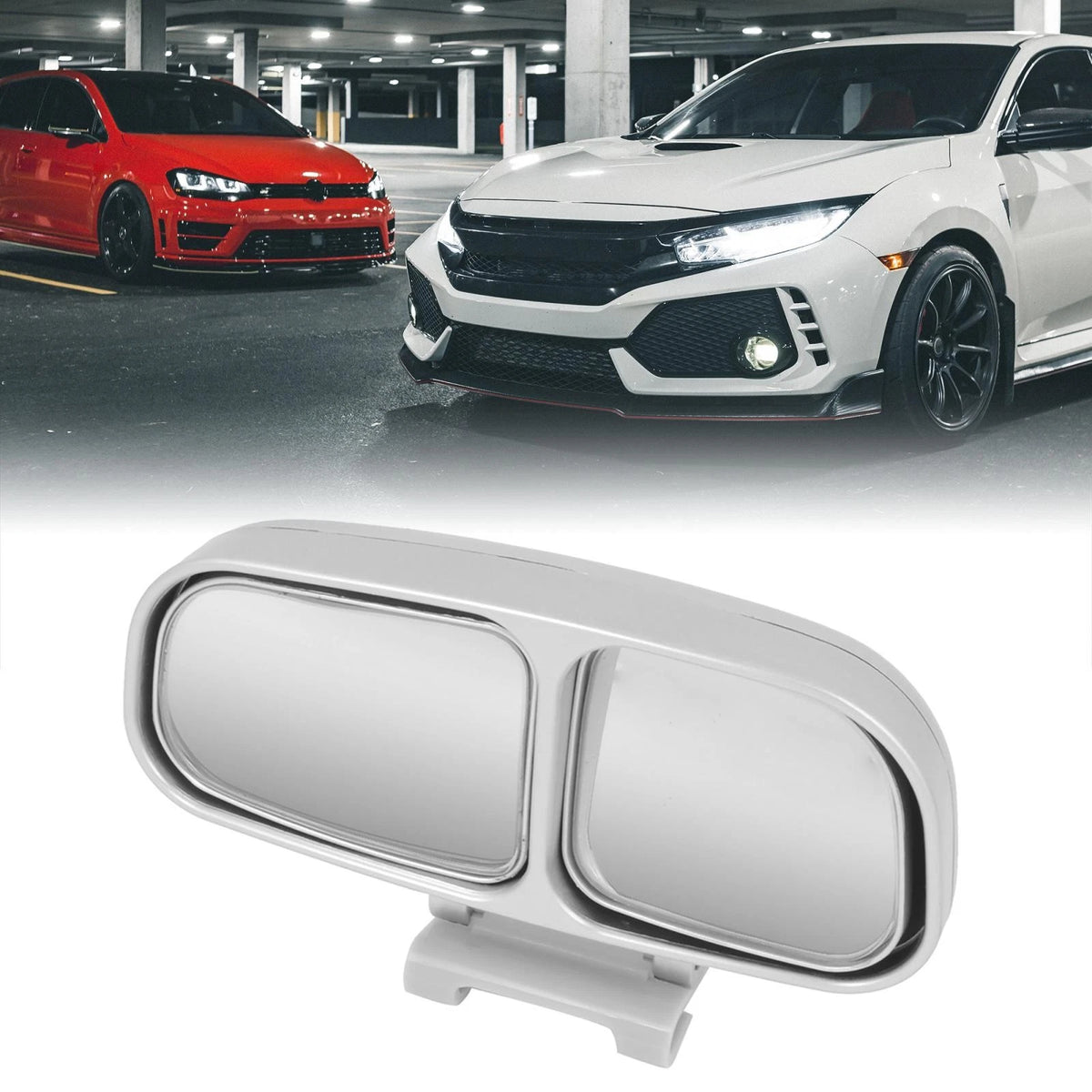 Dual Adjustable Wide Angle Blind Spot Mirror for Car (Universal Fit)