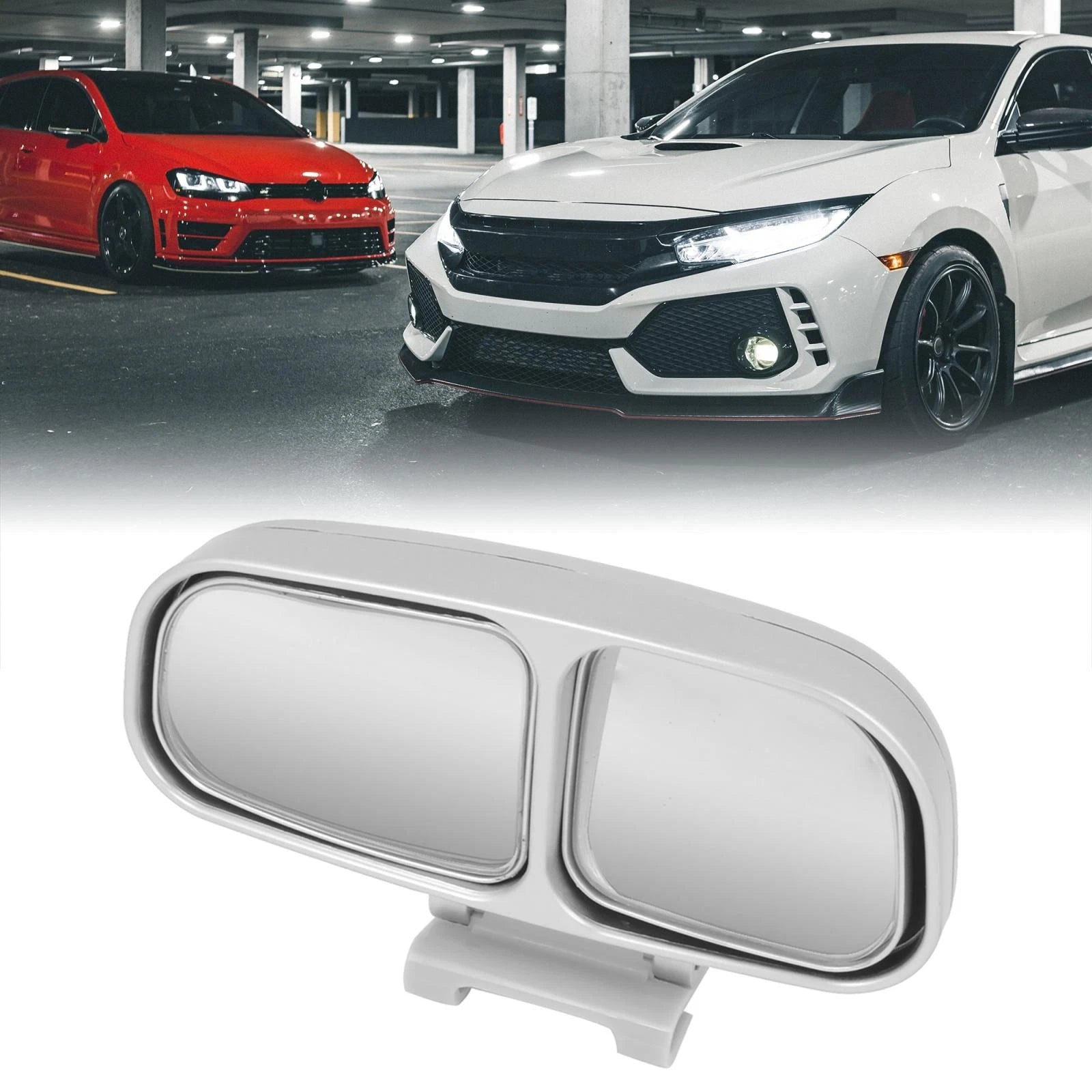 Dual Adjustable Wide Angle Blind Spot Mirror for Car (Universal Fit)