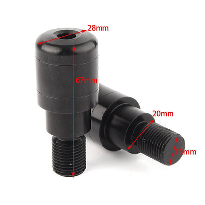 Blue Handle Bar End Handgrip Plugs for Yamaha MT-07 MT-09 MT-10 (7/8")