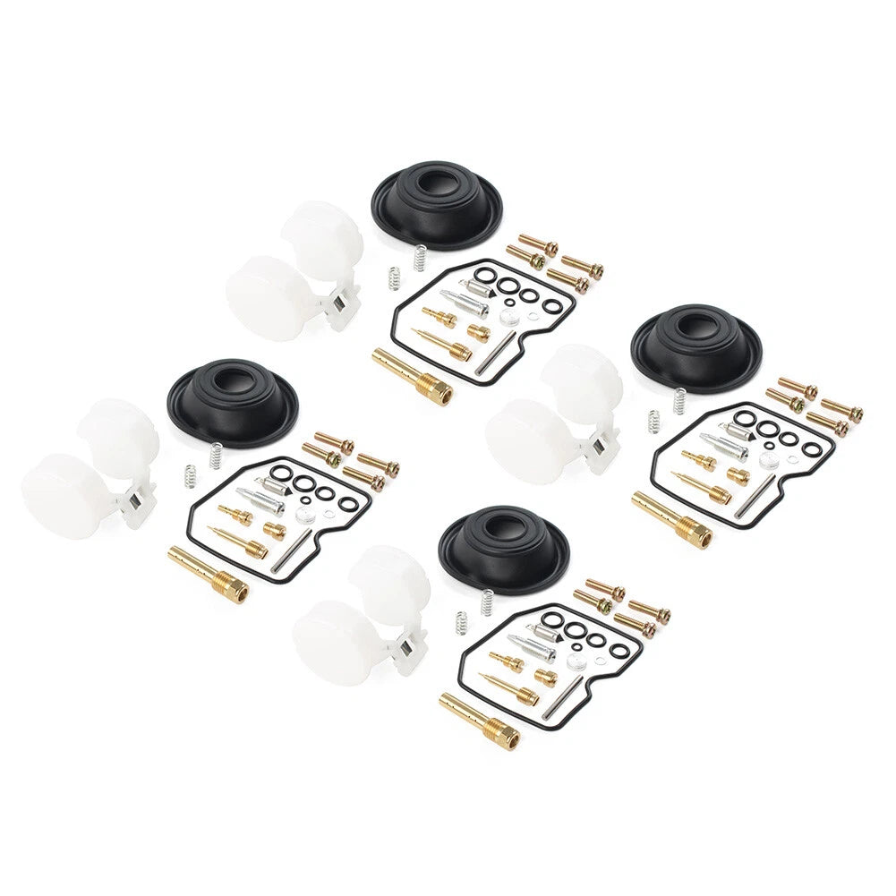 Carburetor Repair Kit Diaphragm Float 4 sets For For Kawasaki ZX600 A 1985-1987