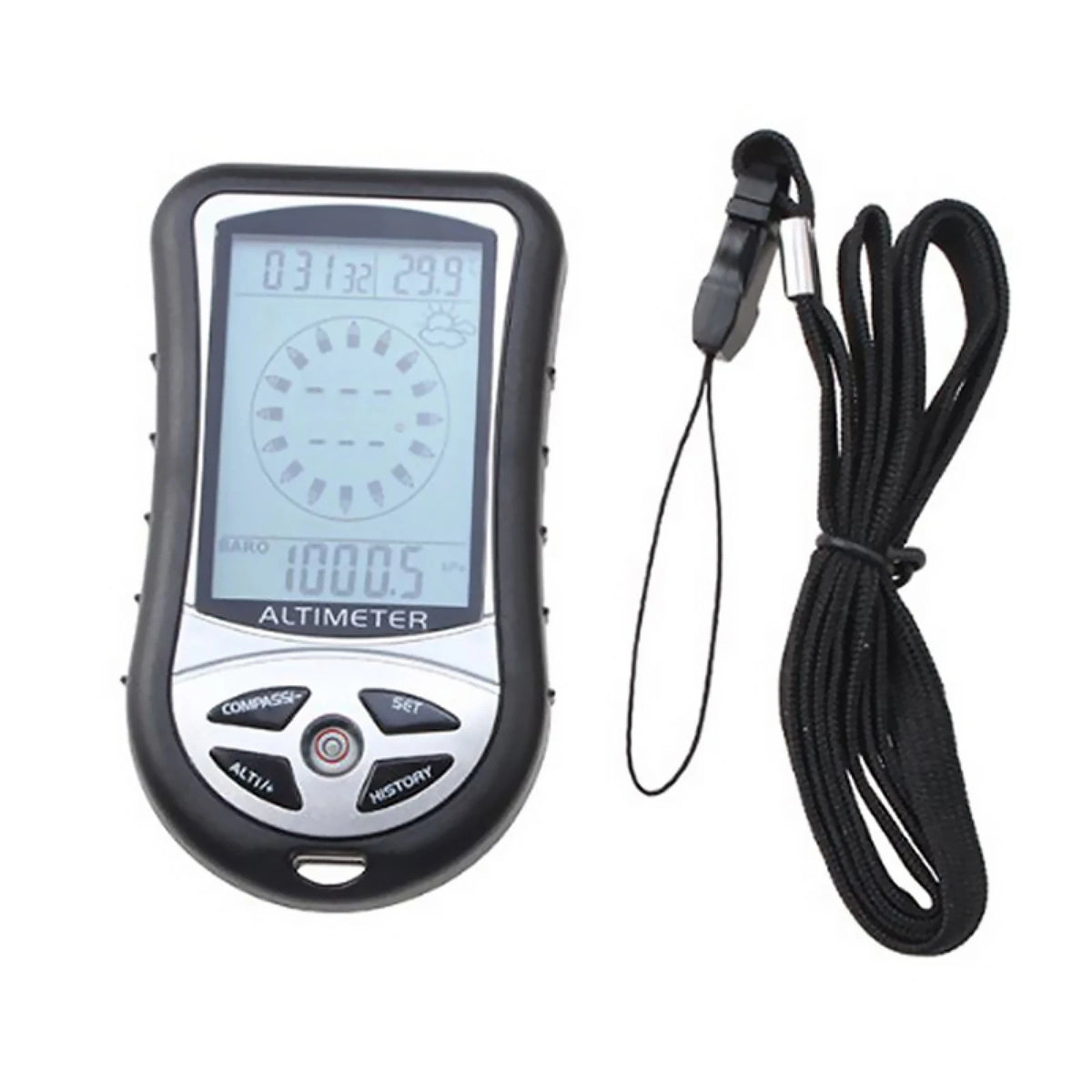 8-in-1 Portable Camping Altimeter Barometer Digital Compass Thermometer