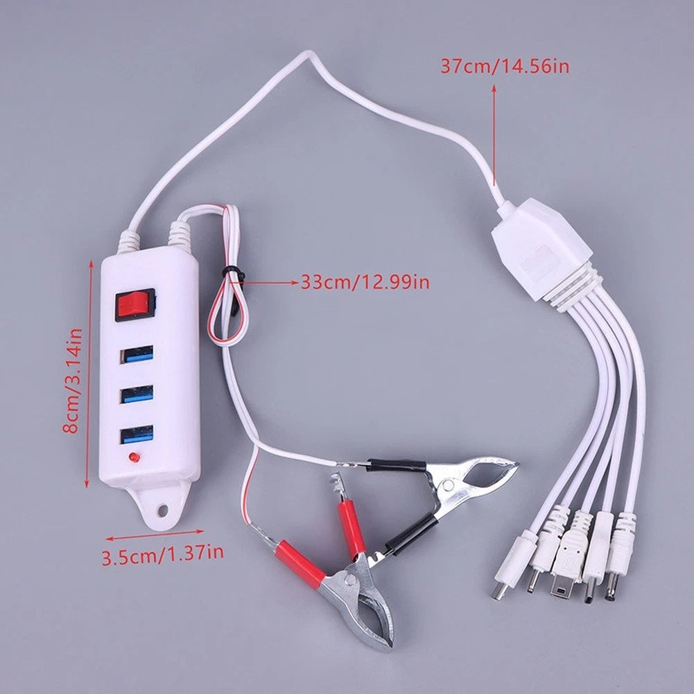 3 USB Port Car Power Adapter for Universal Use (2010–2023)