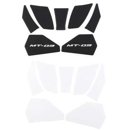 Tank Side Knee Pads for Yamaha MT-03 (2021–Present) Rubber Grips Black