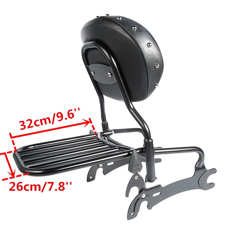 Backrest Sissy Bar Rack Mount Spools for Indian Chieftain (2016–2022)