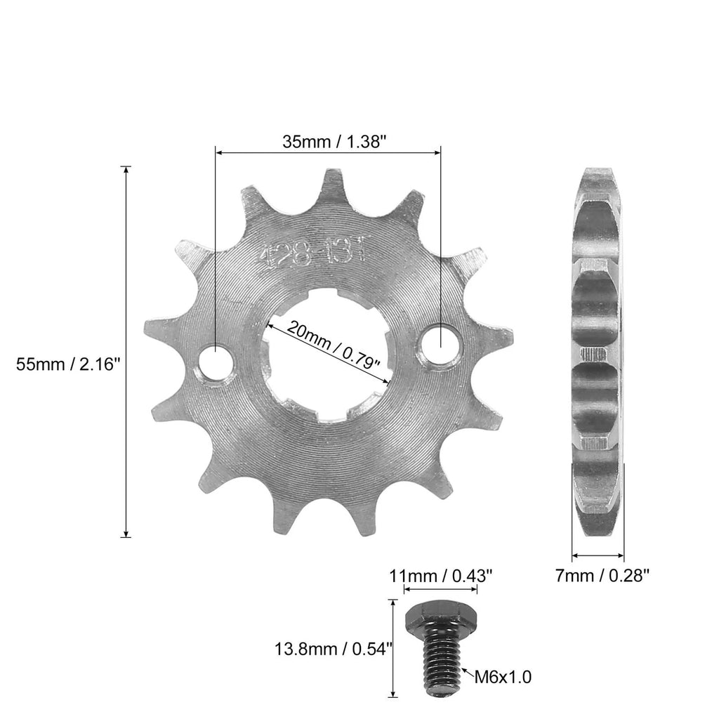 Front Engine Sprocket 13T 428 Chain for Motorcycle Dirt Bike (2000–2025)