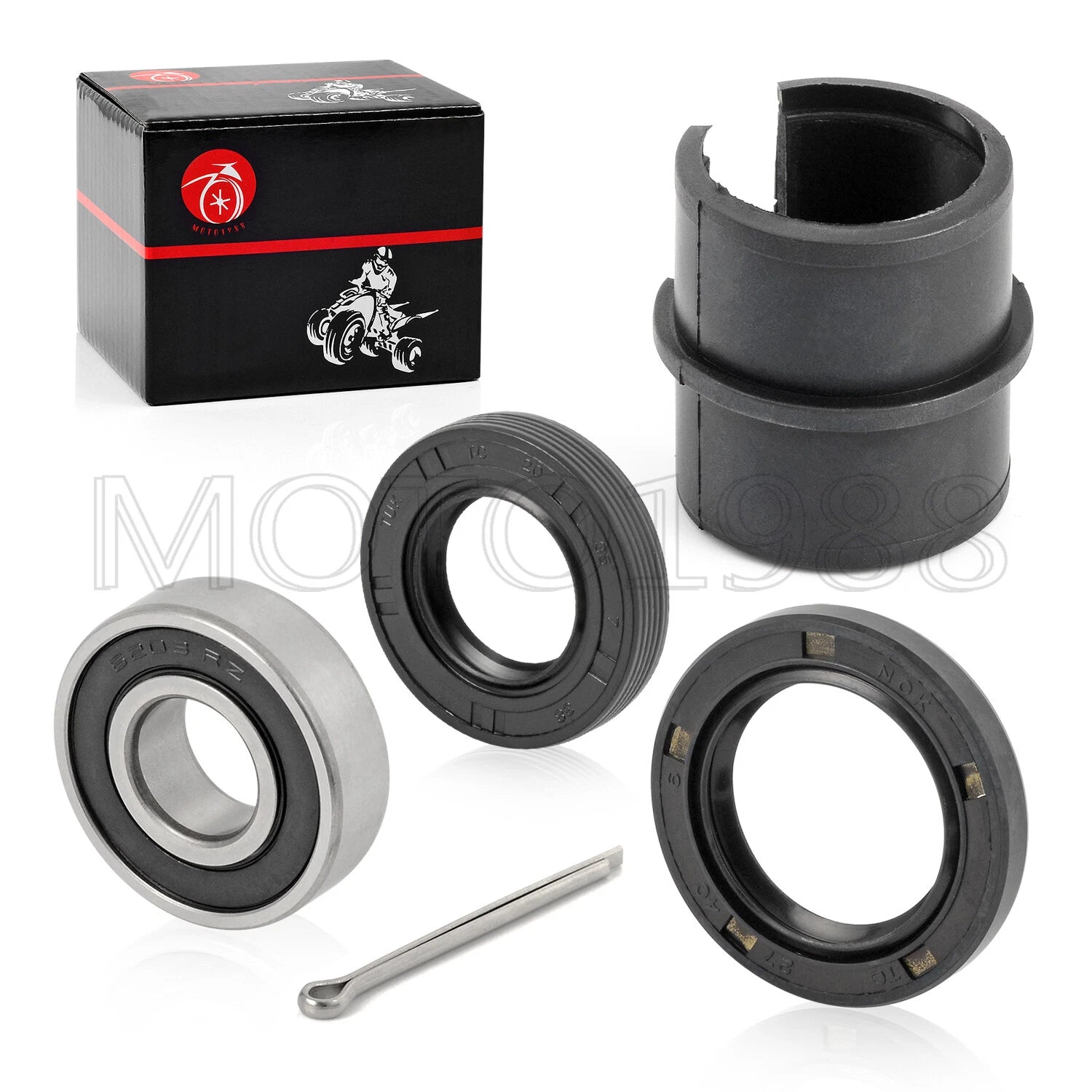 Steering Stem Shaft Bushing Seal Bearing Kit for Honda TRX250R (1988–1989)
