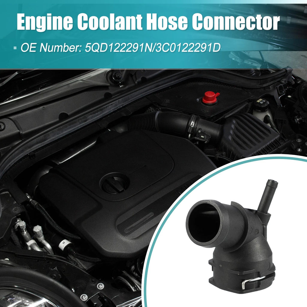 Upper Engine Coolant Distributor Hose Connector for Volkswagen Tiguan (2009–2017)