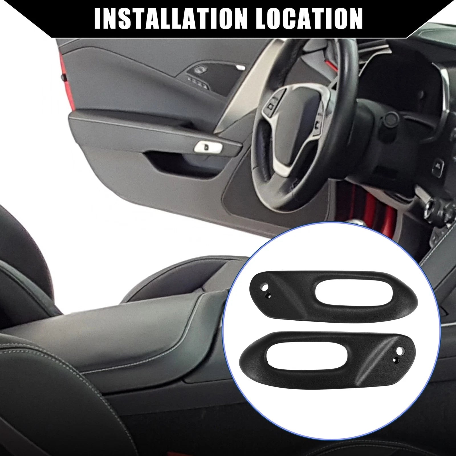 Power Seat Switch Bezel Left Right Pair for Chevy C5 (2005–2009)