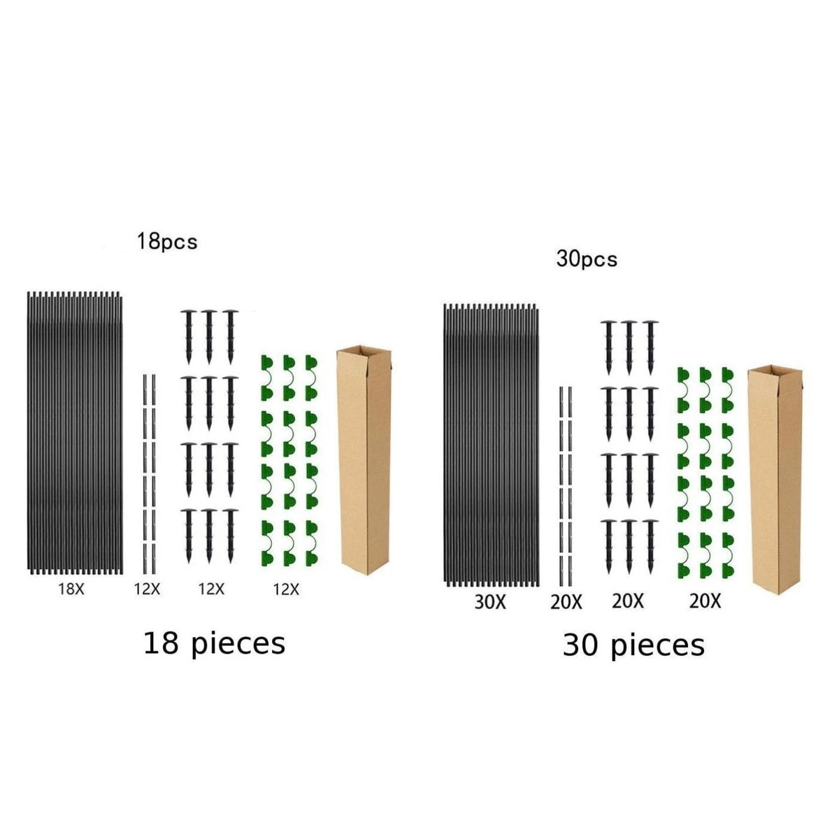 Garden Hoops Kit for Raised Beds and Tunnels
