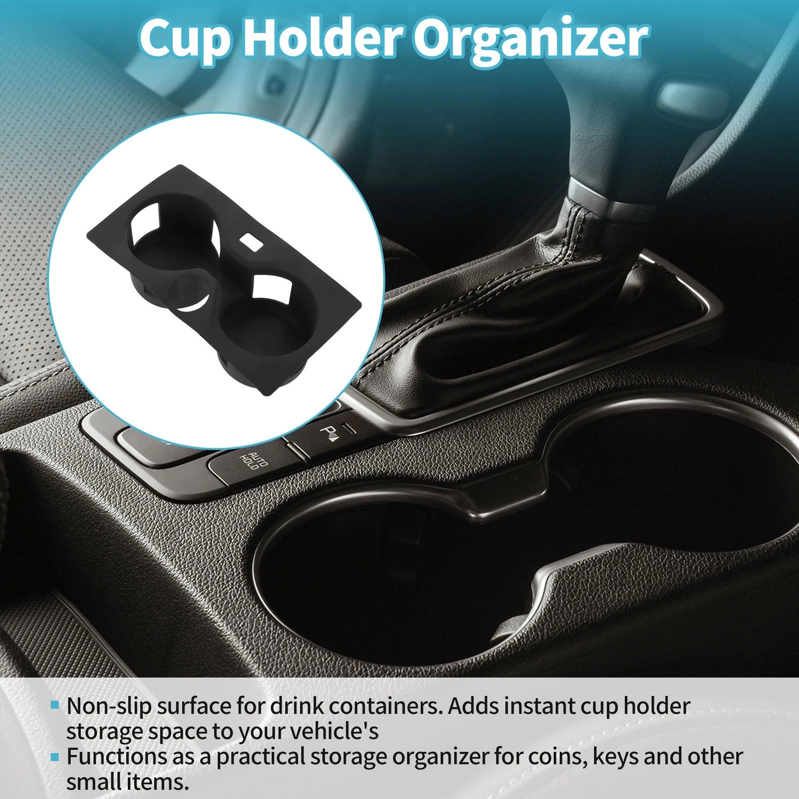 Center Console Cup Holder Organizer for BMW X5 G05 2019–2023 Silicone