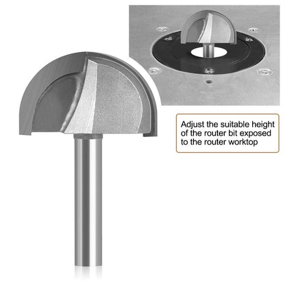 8mm Shank Round Nose Cove Core Box Router Bit for