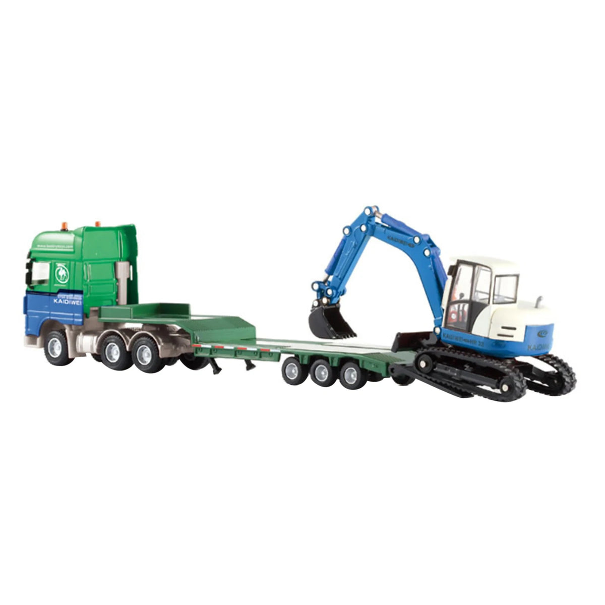 1:50 Flatbed Trailer for Excavator Digger Loader Forklift Car Toys