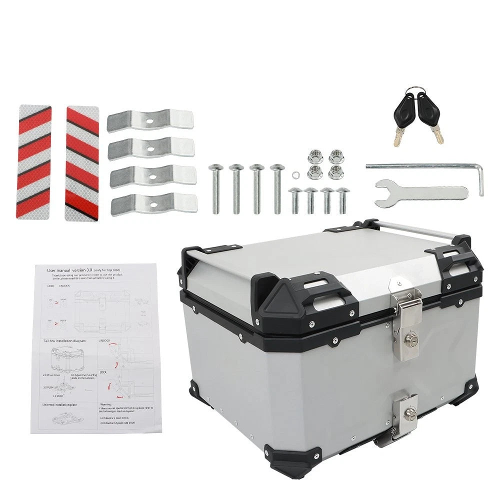 55L Motorcycle Top Case Storage Box for Touring (2010–2023)