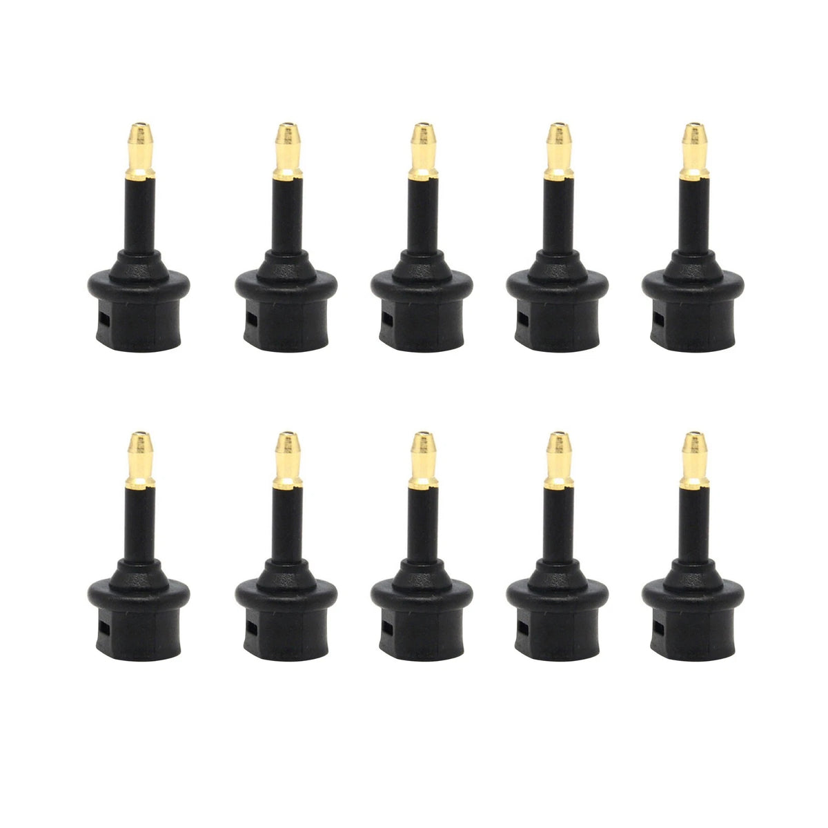 10Pcs Toslink Optical Audio Adapters for