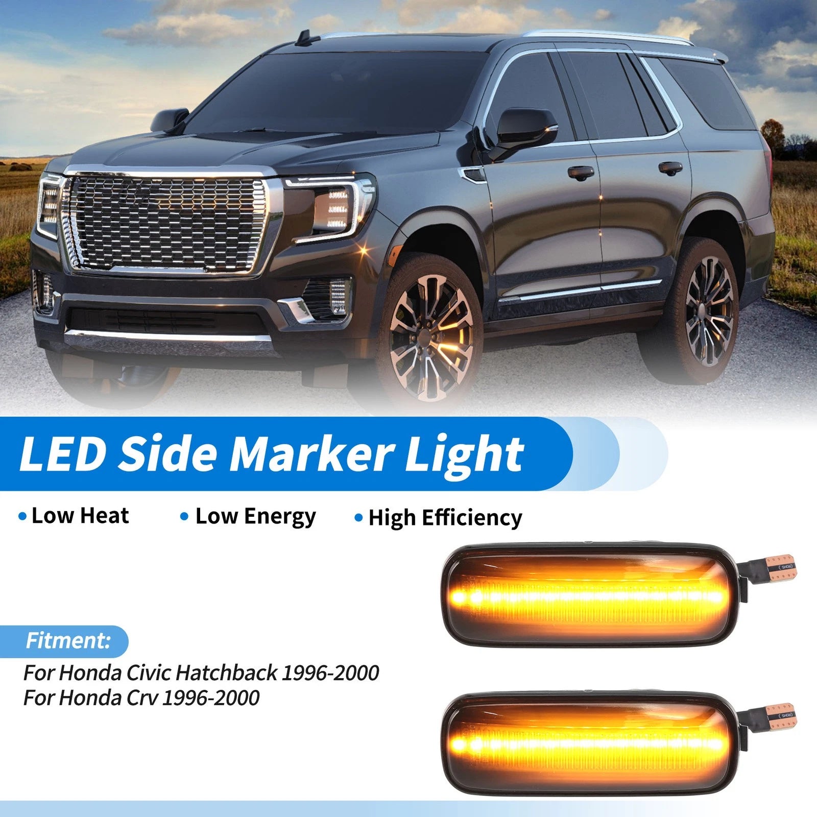 LED Side Fender Marker Light for Honda Civic Hatchback (1996–2000)