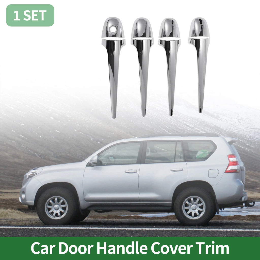 Car Door Handle Cover Trim for Toyota RAV4 (2013–2015) Silver Tone Front