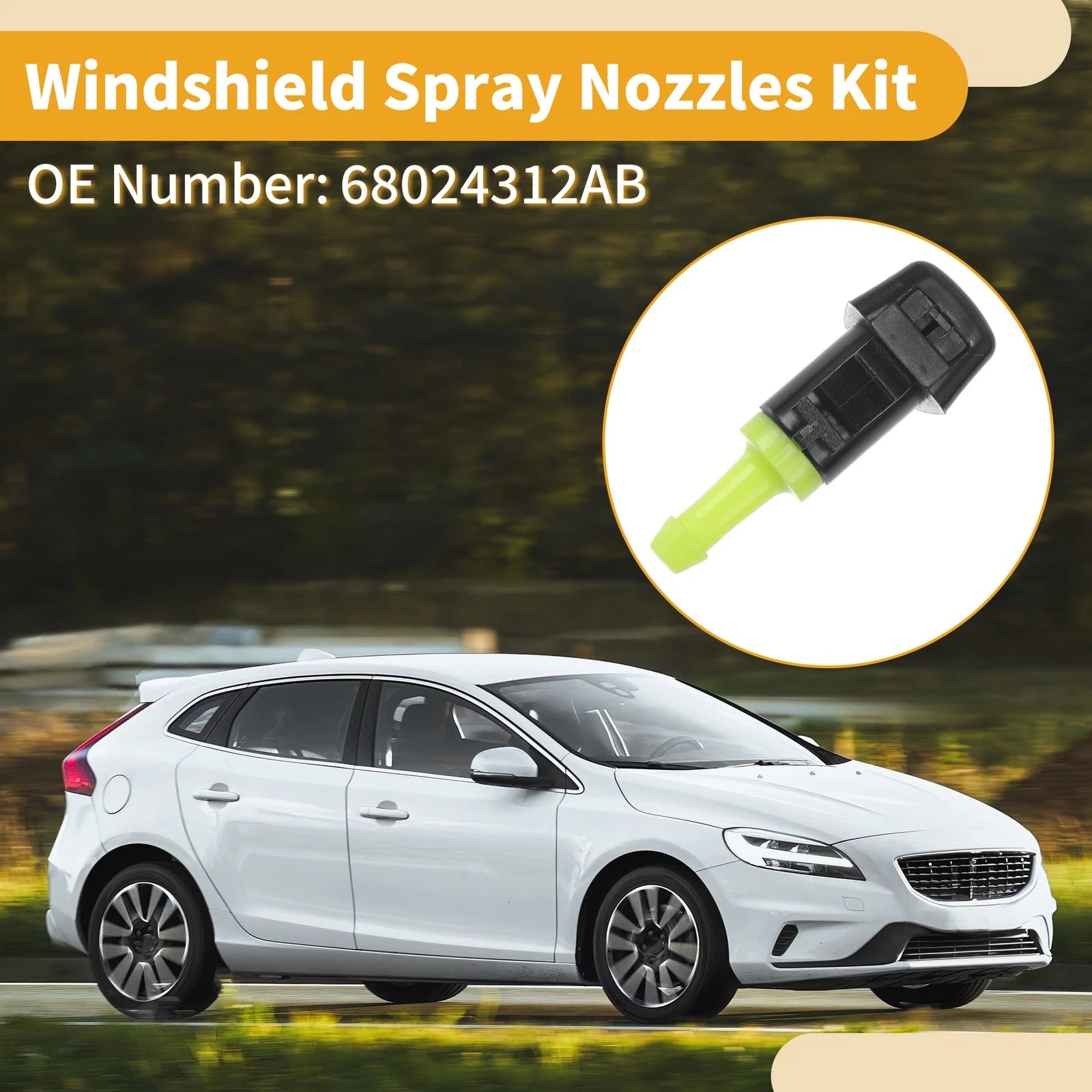 Windshield Washer Nozzle Kit Replacement for Dodge Avenger (2008–2011)