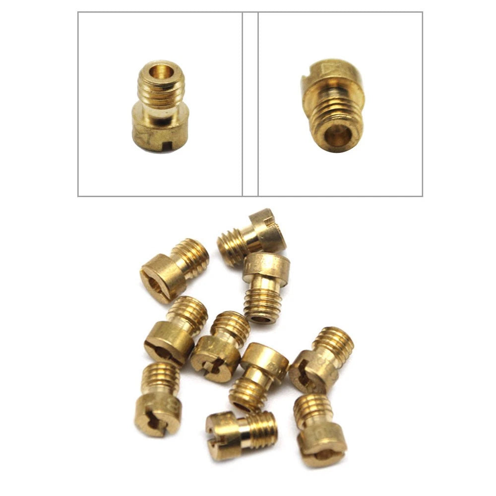 10Pcs Replacement Carburetor Main Jet Kit Fit for CVK Carb K100-K140 Motorcycle