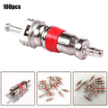 100 Pack Valve Stem Cores for Tire Repair and Replacement