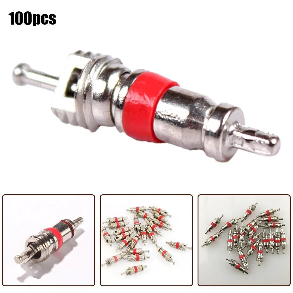 100 Pack Valve Stem Cores for Tire Repair and Replacement