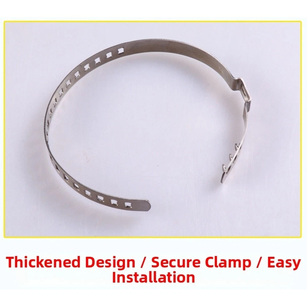 Adjustable Stainless Steel Clamp for CV Joint Boot Hose (Wide Size Range)