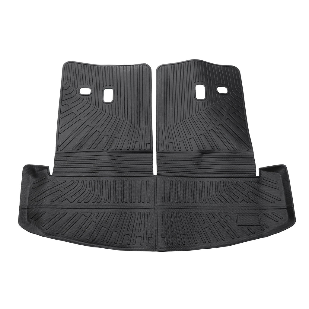 Cargo Liner Rear Trunk Mat TPE for Hyundai Santa Fe 2024–2025 Stripe Pattern