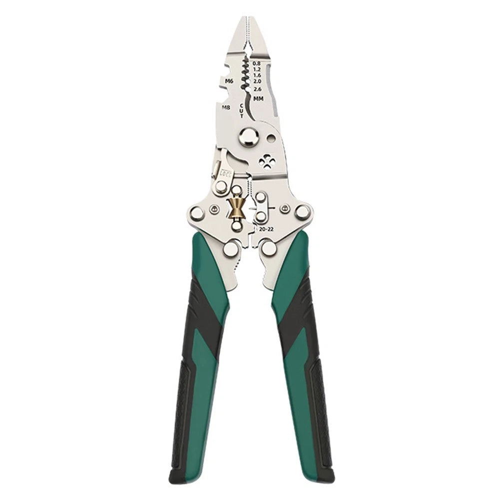 Folding Wire Stripping Tool with Ergonomic Grip for Comfort and Control