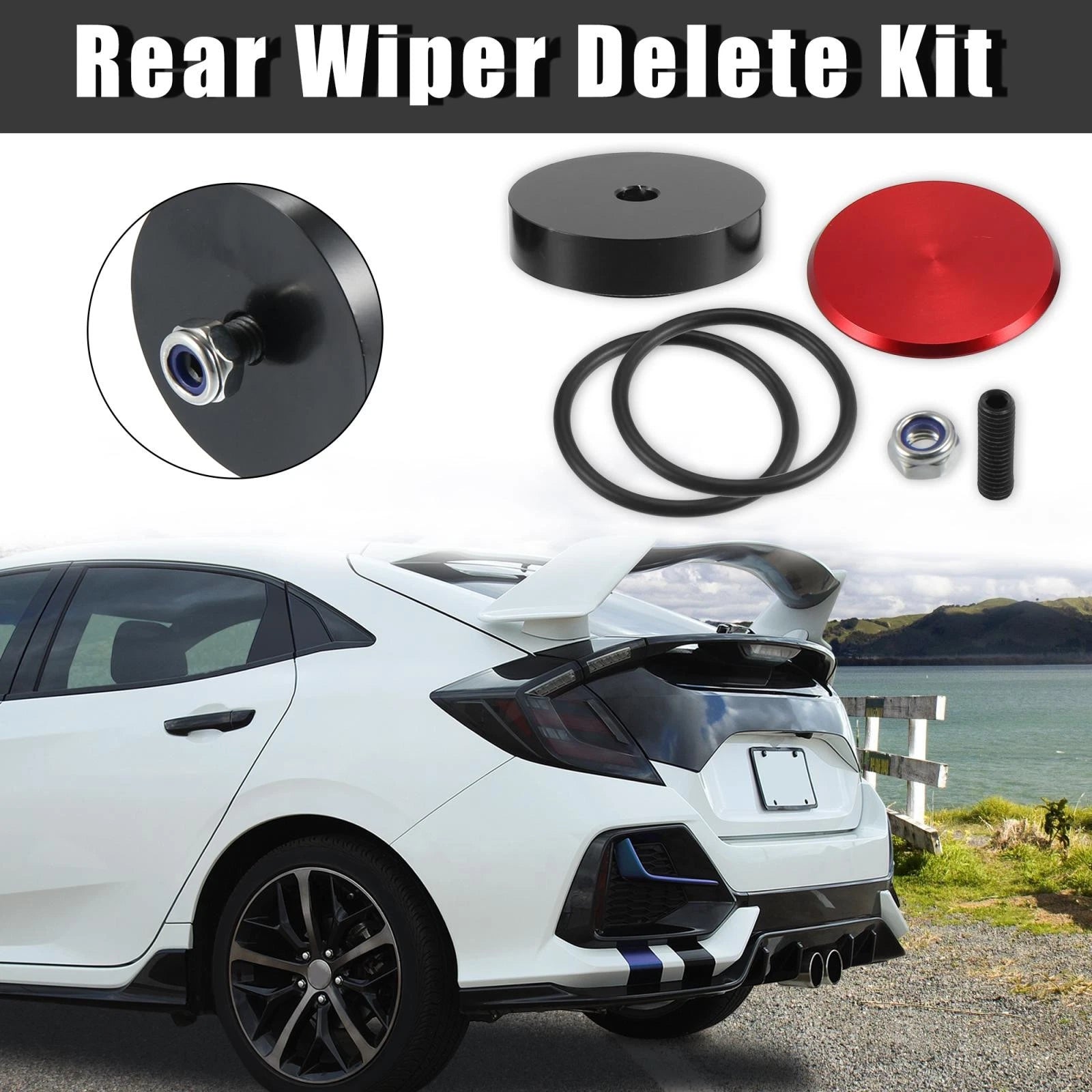 Rear Wiper Windshield Removal Kit Plug Cap for Acura Integra (1986–2001)
