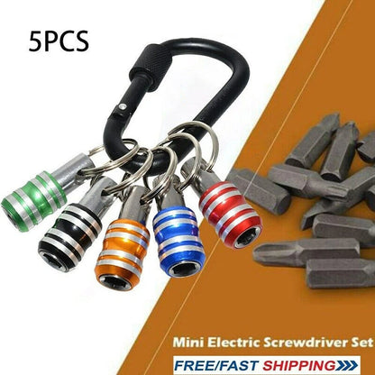 5Pcs 1/4" Hex Shank Quick Release Screwdriver Bit Holder for Tools