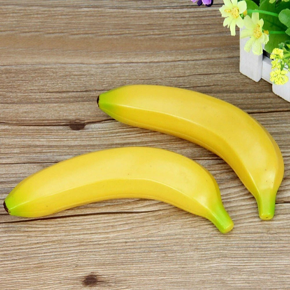 Set of 6 Artificial Bananas Decor Simulation Fruit Props