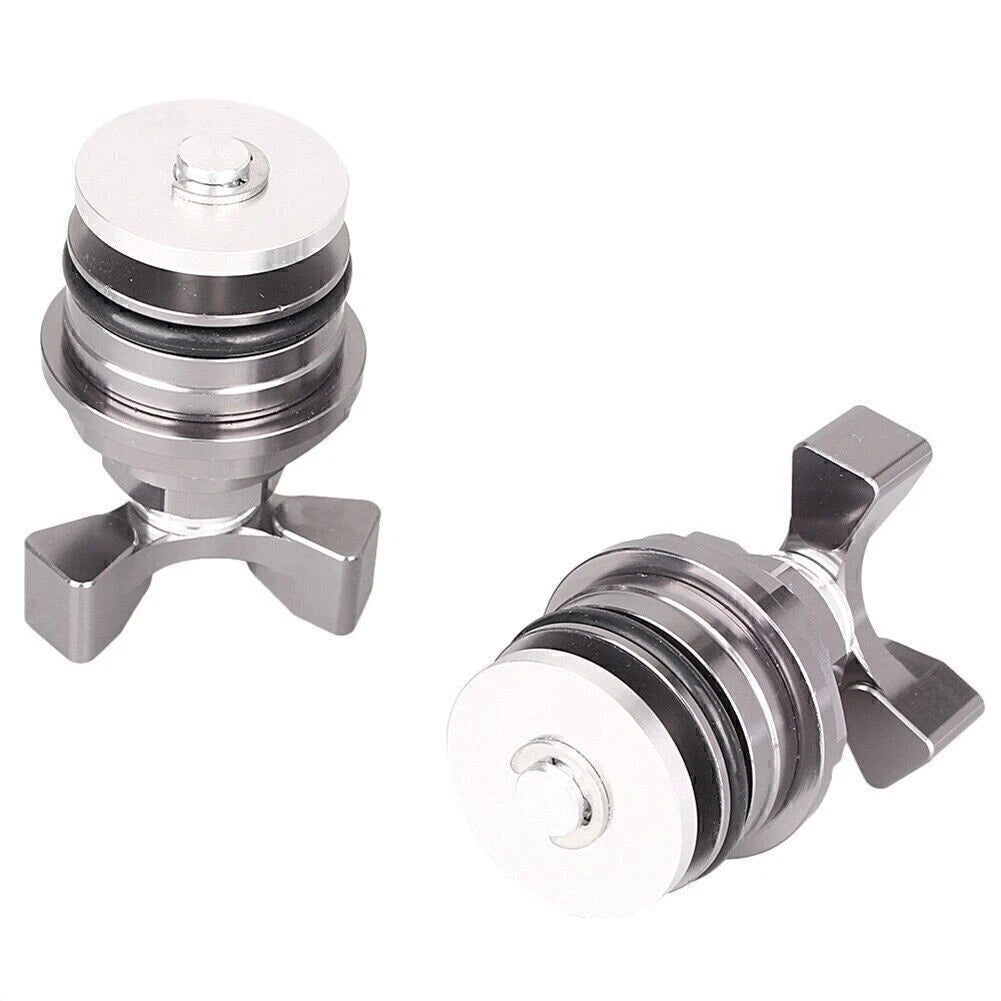 37mm Grey Fork Bolts Preload Adjuster for Kawasaki Ninja 250 (2008–2012)