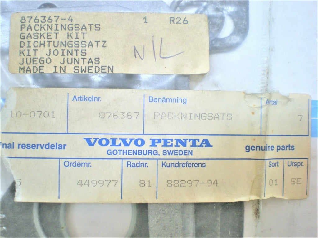 Gasket Kit for Volvo Penta (876367)