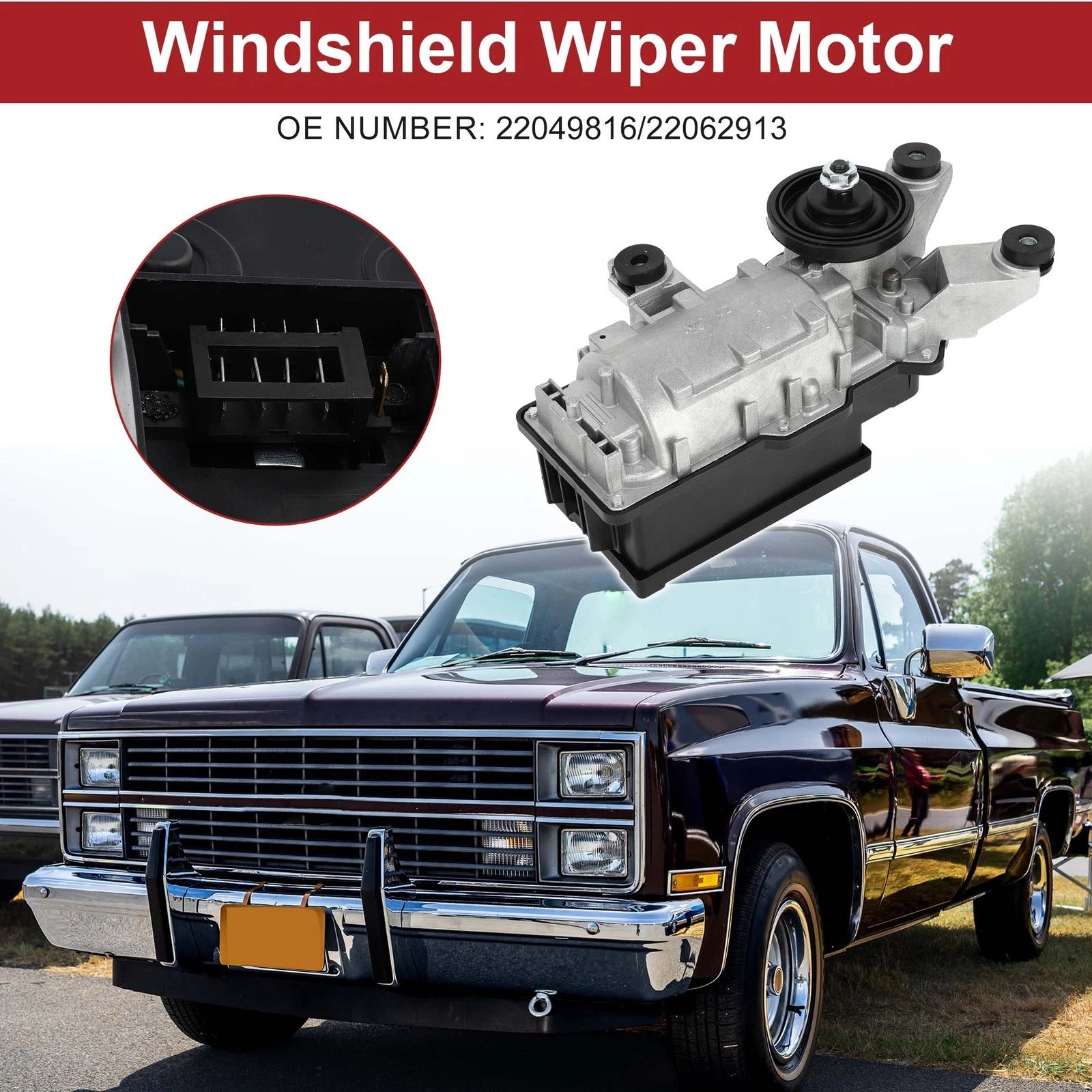 Front Windshield Wiper Motor Replacement for Buick Skyhawk (1984–1989)