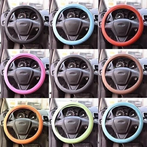 13"-15" Steering Wheel Glove Cover Universal For Elastic Silicone Mul-color GZ