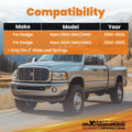 1"-2" Drop Lowering Shackles Leveling Kit for Dodge Ram 2500 3500 (1994–2002)