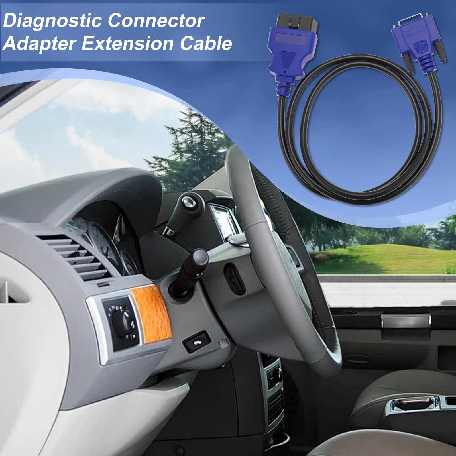 OBD2 Diagnostic Cable for Ford J1962 Vehicles (16Pin, 493113)