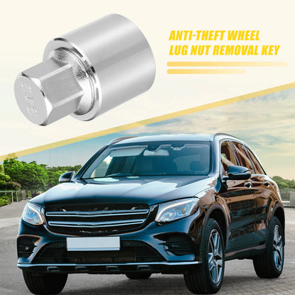 Set of 4 Wheel Lock Lug Nuts with Protector Socket for Mercedes Benz