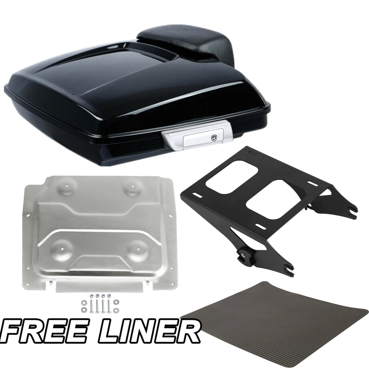 Trunk Backrest Pad Mount Plate for Harley Touring (2014–2026)