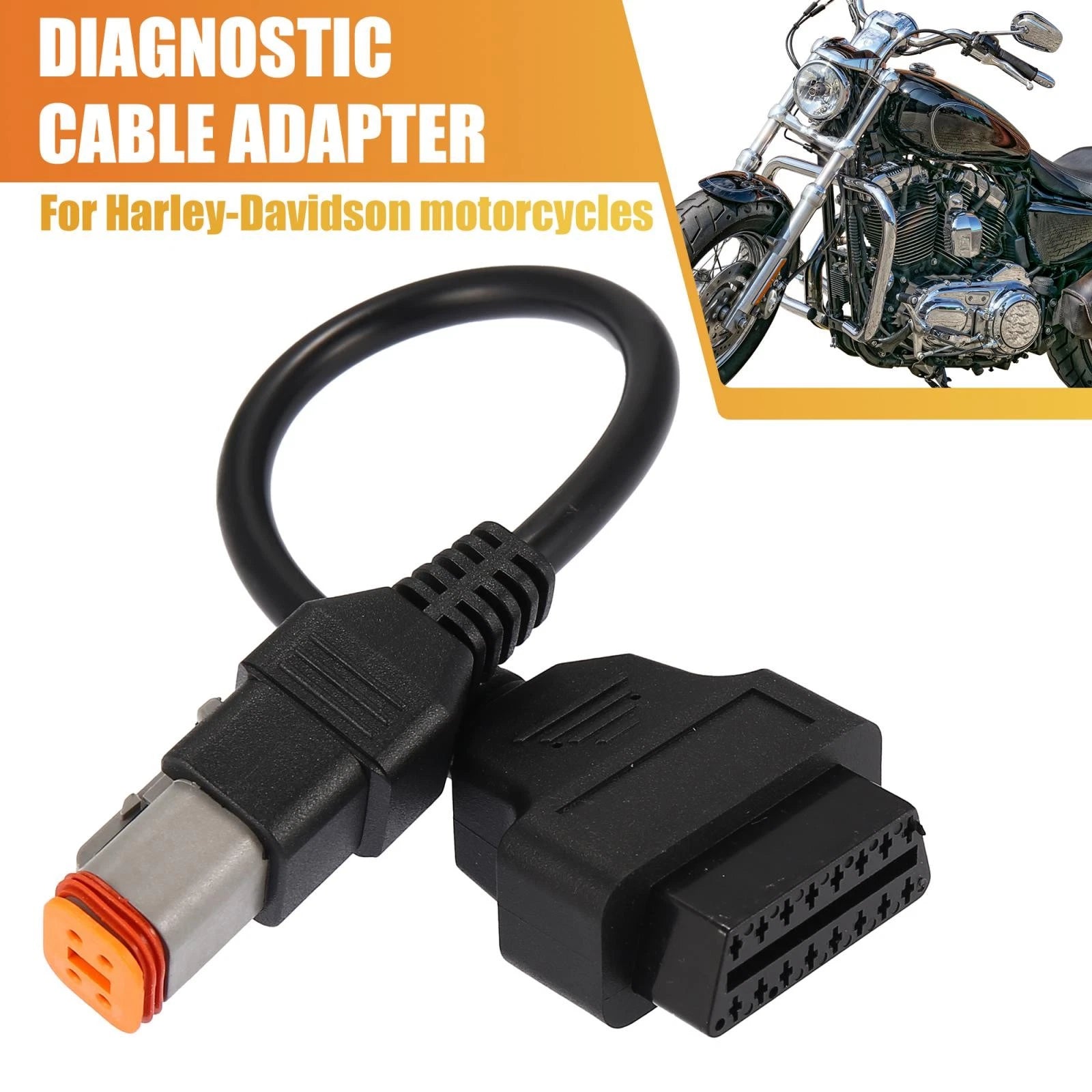 OBD2 Diagnostic Scanner Adapter Cable for Harley Davidson (2016–2021)