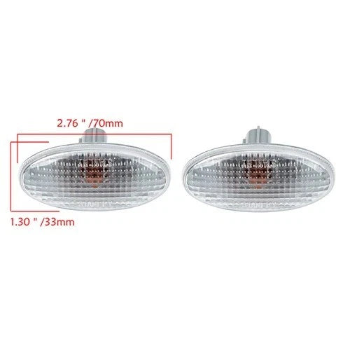 2Pcs Side Marker Indicator Lights for Mazda BT-50 (2006–2011), MPV (2000–2006), 6 (2002–2007)
